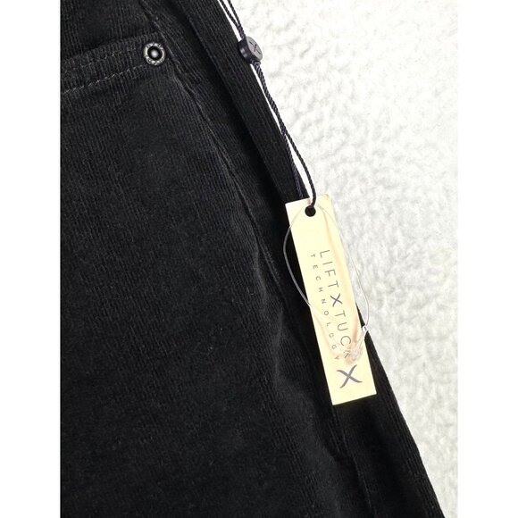 NYDJ Teresa Wide leg Corduroy Pants lift tuck black 90s sz 12 - Picture 4 of 9